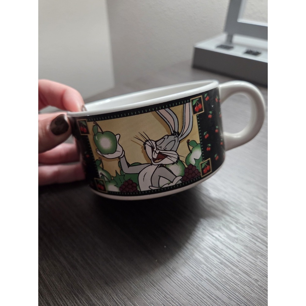Vintage Looney Tunes Soup Mug/Cup 1998 Warner Bros. - Picture 3 of 4